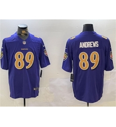 Men Baltimore Ravens 89 Mark Andrews Purple Gold Vapor Untouchable Limited Football Jersey Men Baltimore Ravens 89 Mark Andrews Purple Gold Vapor Untouchable Limited Football Jersey