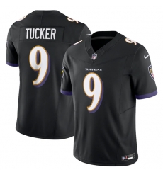 Men Baltimore Ravens 9 Justin Tucker Black 2023 F U S E Vapor Jersey Men Baltimore Ravens 9 Justin Tucker Black 2023 F U S E Vapor Jersey