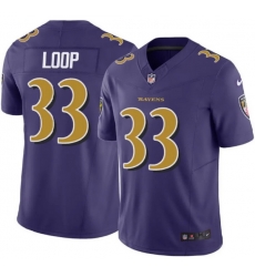 Men Baltimore Ravens Tyler Loop #33 Purple Rush Stitched NFL Jersey Men Baltimore Ravens Tyler Loop #33 Purple Rush Stitched NFL Jersey