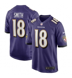 Men Nike Baltimore Ravens 18 Roquan Smith Purple Vapor Limited Jersey Men Nike Baltimore Ravens 18 Roquan Smith Purple Vapor Limited Jersey