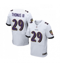 Mens Baltimore Ravens 29 Earl Thomas III Elite White Football Jersey Mens Baltimore Ravens 29 Earl Thomas III Elite White Football Jersey