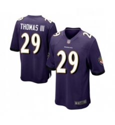 Mens Baltimore Ravens 29 Earl Thomas III Game Purple Team Color Football Jersey Mens Baltimore Ravens 29 Earl Thomas III Game Purple Team Color Football Jersey