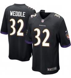 Mens Nike Baltimore Ravens 32 Eric Weddle Game Black Alternate NFL Jersey Mens Nike Baltimore Ravens 32 Eric Weddle Game Black Alternate NFL Jersey