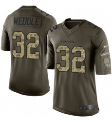 Mens Nike Baltimore Ravens 32 Eric Weddle Limited Green Salute to Service NFL Jersey