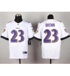 Nike Baltimore Ravens 23 Chykie Brown White Elite NFL Jersey Nike Baltimore Ravens 23 Chykie Brown White Elite NFL Jersey