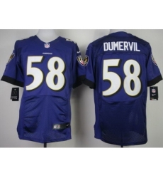 Nike Baltimore Ravens 58 Elvis Dumervil Purple Elite NFL Jersey Nike Baltimore Ravens 58 Elvis Dumervil Purple Elite NFL Jersey