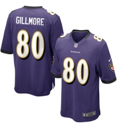 Nike Baltimore Ravens #80 Crockett Gillmore Purple Team Color Mens Stitched NFL New Elite Jersey Nike Baltimore Ravens #80 Crockett Gillmore Purple Team Color Mens Stitched NFL New Elite Jersey