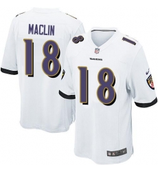 Nike Ravens #18 Jeremy Maclin White Mens Stitched NFL Limited Jersey Nike Ravens #18 Jeremy Maclin White Mens Stitched NFL Limited Jersey