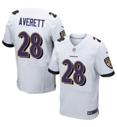 Nike Ravens #28 Anthony Averett White Mens Stitched NFL New Elite Jersey Nike Ravens #28 Anthony Averett White Mens Stitched NFL New Elite Jersey