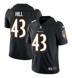 Nike Ravens 43 Justice Hill Black Alternate Men Stitched NFL Vapor Untouchable Limited Jersey Nike Ravens 43 Justice Hill Black Alternate Men Stitched NFL Vapor Untouchable Limited Jersey