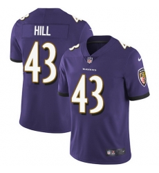 Nike Ravens 43 Justice Hill Purple Team Color Men Stitched NFL Vapor Untouchable Limited Jersey Nike Ravens 43 Justice Hill Purple Team Color Men Stitched NFL Vapor Untouchable Limited Jersey