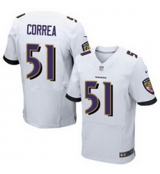 Nike Ravens #51 Kamalei Correa White Mens Stitched NFL New Elite Jersey Nike Ravens #51 Kamalei Correa White Mens Stitched NFL New Elite Jersey