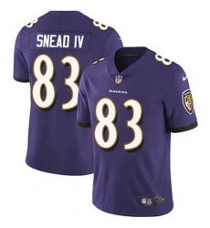 Nike Ravens #83 Willie Snead IV Purple Team Color Mens Stitched NFL Vapor Untouchable Limited Jersey Nike Ravens #83 Willie Snead IV Purple Team Color Mens Stitched NFL Vapor Untouchable Limited Jersey