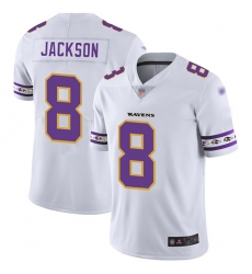 Ravens 8 Lamar Jackson White Mens Stitched Football Limited Team Logo Fashion Jersey Ravens 8 Lamar Jackson White Mens Stitched Football Limited Team Logo Fashion Jersey