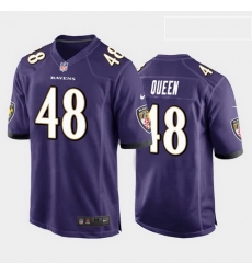 men patrick queen baltimore ravens purple game jersey men patrick queen baltimore ravens purple game jersey