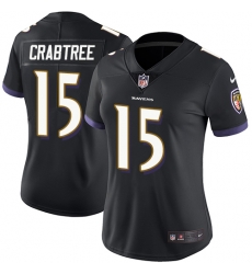 Nike Ravens #15 Michael Crabtree Black Alternate Womens Stitched NFL Vapor Untouchable Limited Jersey Nike Ravens #15 Michael Crabtree Black Alternate Womens Stitched NFL Vapor Untouchable Limited Jersey