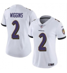 Women Baltimore Ravens 2 Nate Wiggins White 2024 Draft Football Jersey Women Baltimore Ravens 2 Nate Wiggins White 2024 Draft Football Jersey