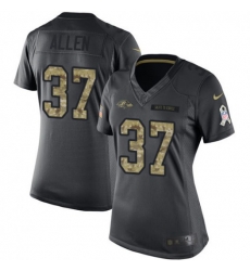 Women Javorius Allen Baltimore Ravens Limited Black 2016 Salute to Service Jersey Women Javorius Allen Baltimore Ravens Limited Black 2016 Salute to Service Jersey