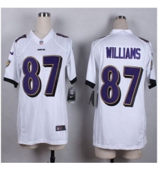 Women New Ravens #87 Maxx Williams White Stitched NFL New Elite Jersey Women New Ravens #87 Maxx Williams White Stitched NFL New Elite Jersey
