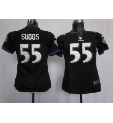 Women Nike Baltimore Ravens #55 Terrell Suggs Black Nike NFL Jerseys Women Nike Baltimore Ravens #55 Terrell Suggs Black Nike NFL Jerseys