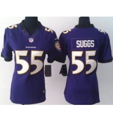 Women Nike Baltimore Ravens 55 Terrell Suggs Purple LIMITED Jerseys Women Nike Baltimore Ravens 55 Terrell Suggs Purple LIMITED Jerseys