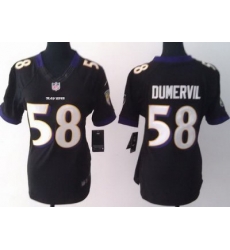 Women Nike Baltimore Ravens 58 Elvis Dumervil Black LIMITED Jerseys Women Nike Baltimore Ravens 58 Elvis Dumervil Black LIMITED Jerseys