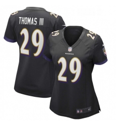Womens Baltimore Ravens 29 Earl Thomas Nike Black Game Jersey Womens Baltimore Ravens 29 Earl Thomas Nike Black Game Jersey