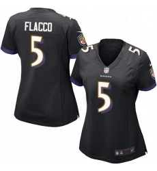 Womens Nike Baltimore Ravens 5 Joe Flacco Game Black Alternate NFL Jersey Womens Nike Baltimore Ravens 5 Joe Flacco Game Black Alternate NFL Jersey