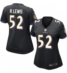Womens Nike Baltimore Ravens 52 Ray Lewis Game Black Alternate NFL Jersey Womens Nike Baltimore Ravens 52 Ray Lewis Game Black Alternate NFL Jersey