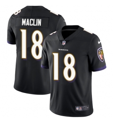 Nike Ravens #18 Jeremy Maclin Black Alternate Youth Stitched NFL Vapor Untouchable Limited Jersey Nike Ravens #18 Jeremy Maclin Black Alternate Youth Stitched NFL Vapor Untouchable Limited Jersey