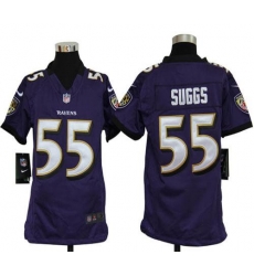 Nike Ravens #55 Terrell Suggs Purple Team Color Youth Stitched NFL Elite Jersey Nike Ravens #55 Terrell Suggs Purple Team Color Youth Stitched NFL Elite Jersey