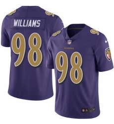 Ravens 98 Brandon Williams Purple Youth Stitched Football Limited Rush Jersey Ravens 98 Brandon Williams Purple Youth Stitched Football Limited Rush Jersey