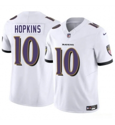 Youth Baltimore Ravens 10 DeAndre Hopkins White 2025 F U S E Vapor Limited Football Jersey
