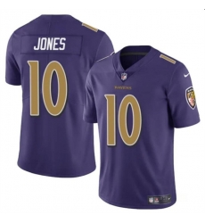 Youth Baltimore Ravens 10 Emory Jones Purple Vapor Limited Football Jersey Youth Baltimore Ravens 10 Emory Jones Purple Vapor Limited Football Jersey