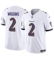 Youth Baltimore Ravens 2 Nate Wiggins White 2024 Draft F U S E Vapor Limited Football Jersey Youth Baltimore Ravens 2 Nate Wiggins White 2024 Draft F U S E Vapor Limited Football Jersey