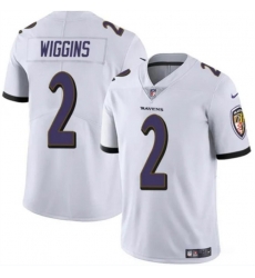 Youth Baltimore Ravens 2 Nate Wiggins White 2024 Draft Vapor Limited Football Jersey Youth Baltimore Ravens 2 Nate Wiggins White 2024 Draft Vapor Limited Football Jersey