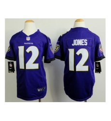 Youth Nike Baltimore Ravens #12 Jacoby Jones Purple Team Color Stitched NFL New Elite Jersey Youth Nike Baltimore Ravens #12 Jacoby Jones Purple Team Color Stitched NFL New Elite Jersey