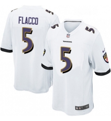 Youth Nike Baltimore Ravens 5 Joe Flacco Game White NFL Jersey Youth Nike Baltimore Ravens 5 Joe Flacco Game White NFL Jersey