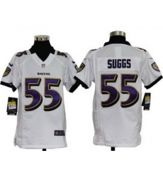 Youth Nike Baltimore Ravens #55 Terrell Suggs White Nike NFL Jerseys Youth Nike Baltimore Ravens #55 Terrell Suggs White Nike NFL Jerseys