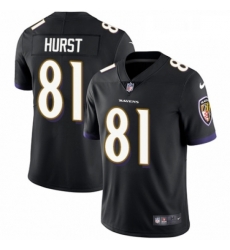 Youth Nike Baltimore Ravens 81 Hayden Hurst Black Alternate Vapor Untouchable Limited Player NFL Jersey Youth Nike Baltimore Ravens 81 Hayden Hurst Black Alternate Vapor Untouchable Limited Player NFL Jersey