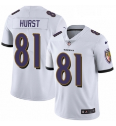 Youth Nike Baltimore Ravens 81 Hayden Hurst White Vapor Untouchable Limited Player NFL Jersey Youth Nike Baltimore Ravens 81 Hayden Hurst White Vapor Untouchable Limited Player NFL Jersey