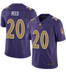 Youth Ravens 20 Ed Reed Purple Stitched Football Limited Rush Jersey Youth Ravens 20 Ed Reed Purple Stitched Football Limited Rush Jersey