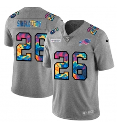 Buffalo Bills 26 Devin Singletary Men Nike Multi Color 2020 NFL Crucial Catch NFL Jersey Greyheather Buffalo Bills 26 Devin Singletary Men Nike Multi Color 2020 NFL Crucial Catch NFL Jersey Greyheather