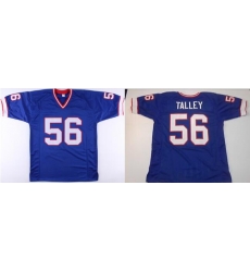 Men Bills 56 Darryl Talley blue throwback jersey Men Bills 56 Darryl Talley blue throwback jersey
