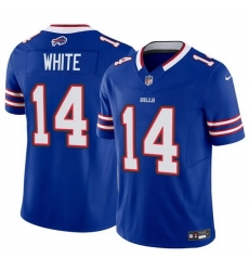 Men Buffalo Bills 14 Mike White Blue 2025 F U S E Vapor Untouchable Limited Stitched Football Jersey Men Buffalo Bills 14 Mike White Blue 2025 F U S E Vapor Untouchable Limited Stitched Football Jersey