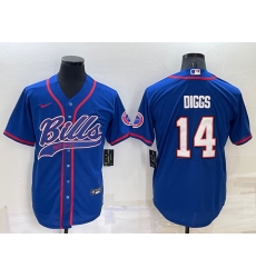 Men Buffalo Bills 14 Stefon Diggs Royal Cool Base Stitched Baseball Jersey Men Buffalo Bills 14 Stefon Diggs Royal Cool Base Stitched Baseball Jersey