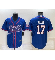Men Buffalo Bills 17 Josh Allen Royal Cool Base Stitched Baseball Jersey Men Buffalo Bills 17 Josh Allen Royal Cool Base Stitched Baseball Jersey