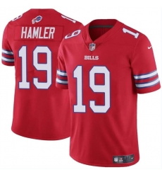 Men Buffalo Bills 19 KJ Hamler Red 2024 Vapor Untouchable Limited Stitched Football Jersey Men Buffalo Bills 19 KJ Hamler Red 2024 Vapor Untouchable Limited Stitched Football Jersey