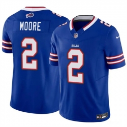 Men Buffalo Bills  2 D J  Moore Blue 2026 F U S E  Vapor Untouchable Limited Stitched Football Jersey