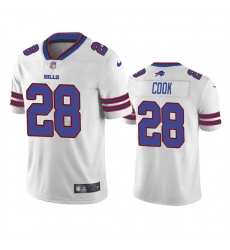 Men Buffalo Bills 28 James Cook White Vapor Untouchable Limited Stitched Jersey Men Buffalo Bills 28 James Cook White Vapor Untouchable Limited Stitched Jersey